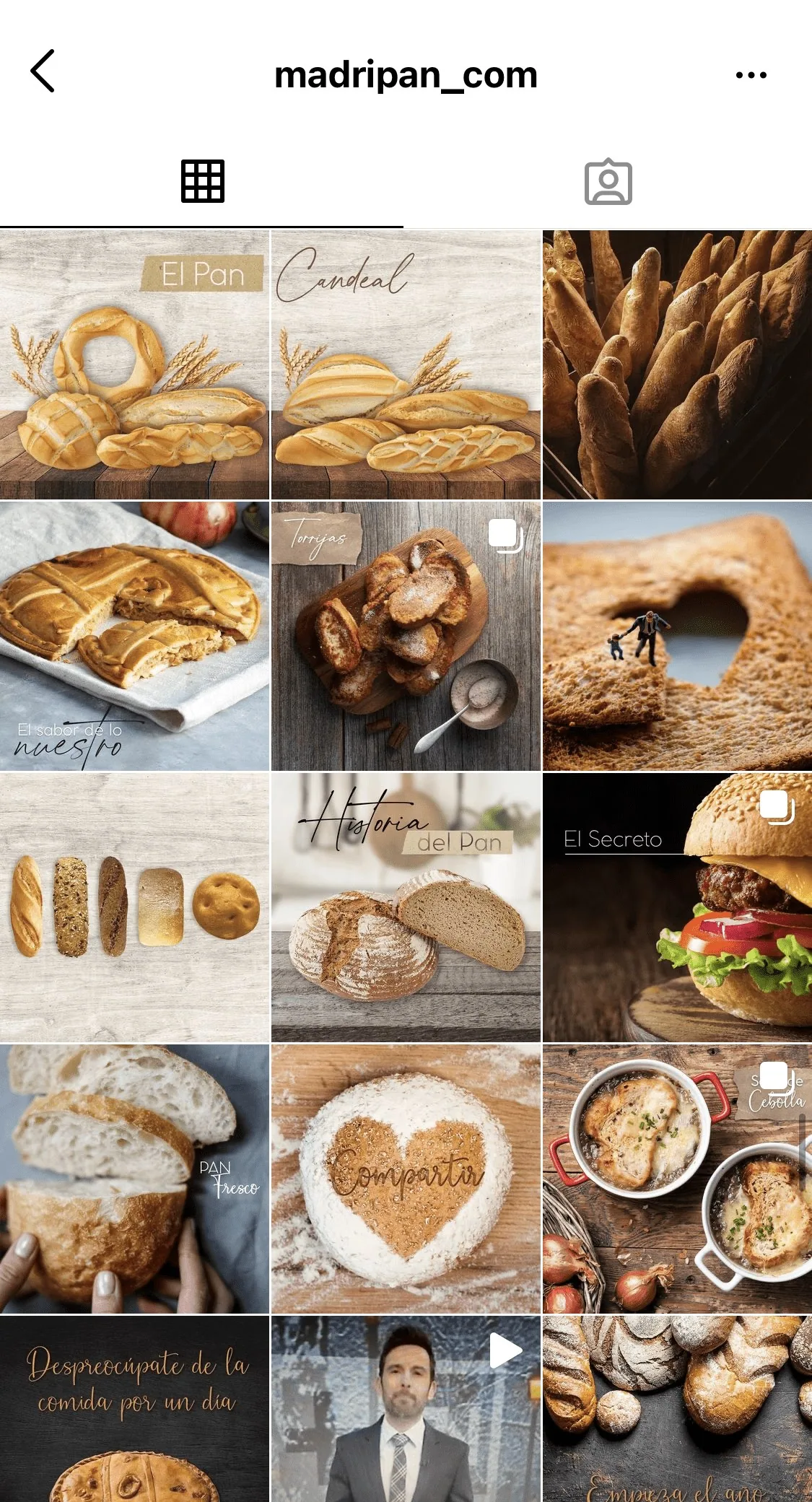Redes sociales y contenidos para una panadería
